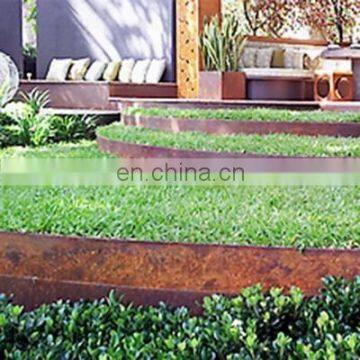 Outdoor Decorative Rusted Corten Steel Landscape Edging photo-5