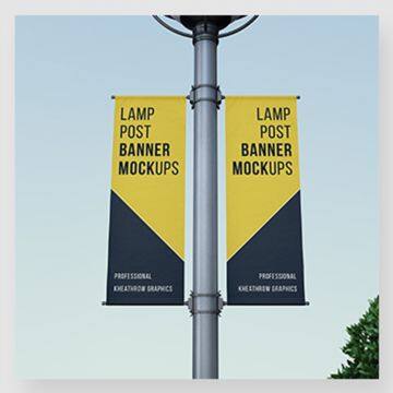 China supplier street banner lamp poster inkjet printing service