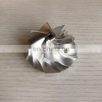 GT15-25 Forward 51.00/63.98mm 7+7 blades high performance point milling/air curve turbo milling/aluminum 2618/billet compressor