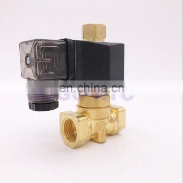 GOGO 2 way brass water Normally open solenoid valve 1/4 3/8 1/2 inch AC 220V 24V 12V Orifice 10mm 16bar PXC pressure valve