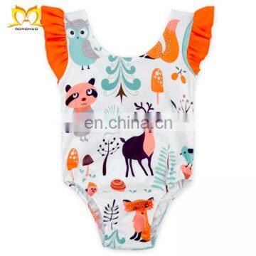 Cute Desi Girls Pictures Kids Flutter Sleeve Leotard New Born Jumpsuit