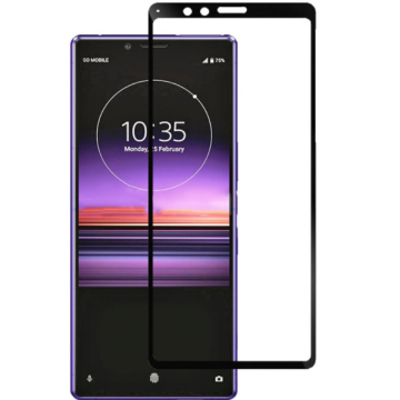 For Sony Xperia 1 Tempered glass Full cover Screen protector glass For Sony Xperia1 sonny X peria1 glas Protective Film