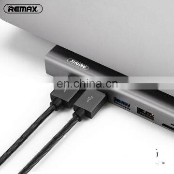 Remax Ru-u70 Hanmo Series Eleven In One Usb Type-c Adapter With Gigabit Network Docking Station For Laptop photo-4