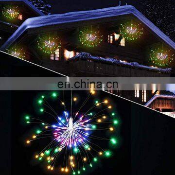 Waterproof LED Firework String Lights Foldable DIY Shape Explosion Colorful Fairy With Remote Control For Christmas Holiday photo-2