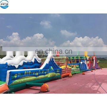 Outdoor boot camp inflatable obstacle course, cheap Kids inflatable Bouncer Obstacle Course