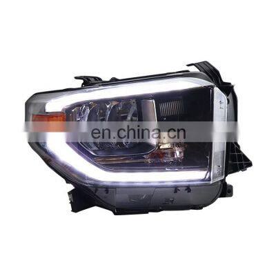 LED Headlight Assembly With DRL Sequential Turn Signal Fit For 2014-2019 Tundra