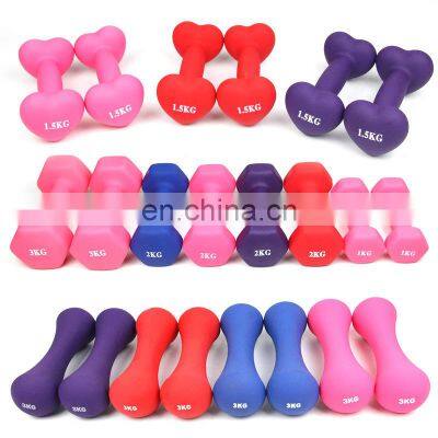 The Hot Selling 2021 Dip Color Dumbbell Hexagonal Dumbbells For Men And Women Dropshipping photo-2
