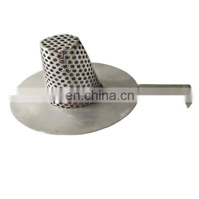 stainless steel bucket strainer flanged basket element oil filter strainer mesh