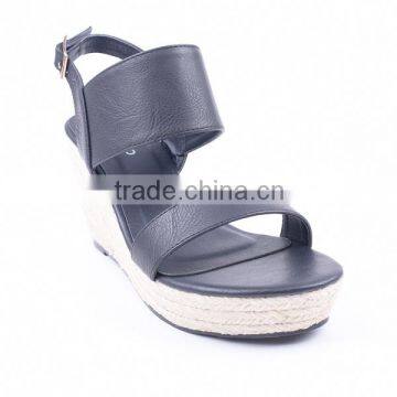 2016 Hot Fashion Spring Pump Platform Wedges Buckle Strap Sandals for Women photo-2