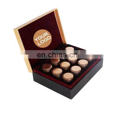 Folding  Chocolate Candy luxury  packaging boxes with plastic tray