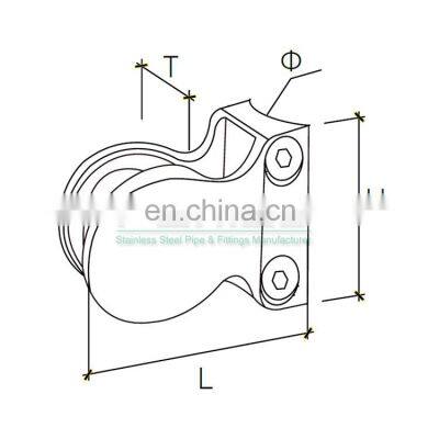 New Shell Shape Glass Railing Clamp Design Stainless Glass Balustrade Clip Glass Clamp photo-2