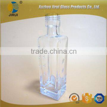 Small Square wine bottle glass bottle 50ml