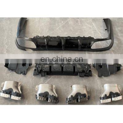 CAR exhaust pipes exhaust tip CLS C257 CLS63 AMG REAR DIFFUSER FOR MERCEDES C257 CLS