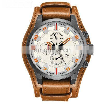 Curren 8225 High Quality Japan Quartz Movement Hand Watch Waterproof Alloy Analog Men's Wrist Watches