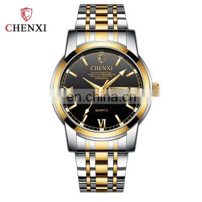 CHENXI 8211 Business Day Japan Quartz Movement Brands Classic Watch For Men Metal Watch Band