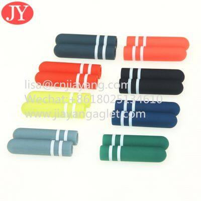 Hand Painting Plastic Aglet Double Color Transfer Shoe String Aglet Tipping Shoe Lace Cord Ends photo-2