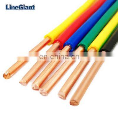 BV THW THHN electrical wire cable 2.5mm 4mm 10mm 16mm single core pvc insulated copper cable wire