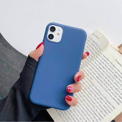Liquid Silicon Rubber Rainbow Soft Phone Cases For IPhone 6 7 8 Plus X Xr 11 12 13 14 Pro Max Mini photo-5