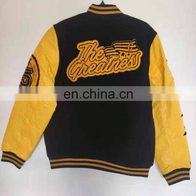 Custom Satin Varsity Jacket/ Custom Made Satin Varsity Jacket/ Satin Baseball Varsity Jacket photo-2