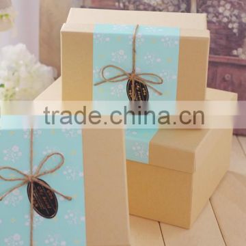 Custom Decorative craft paper Christmas Gift Box