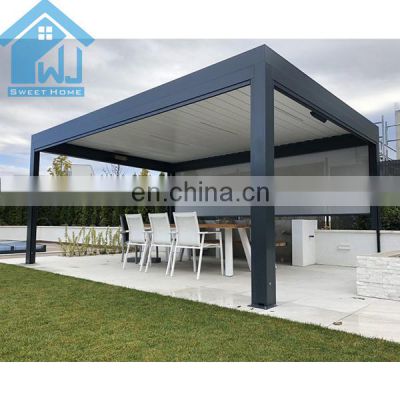 Motorized Waterproof Aluminum Bioclimatic Design Pergola for Outdoor Living