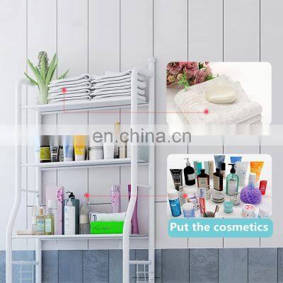 3-Tier Save Space Bathroom Organizer Stand Multi-Functional Stainless Steel Shelf Over The Toilet Storage Rack photo-3