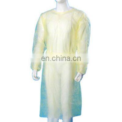 PP PE Coated Disposable Isolation Gowns