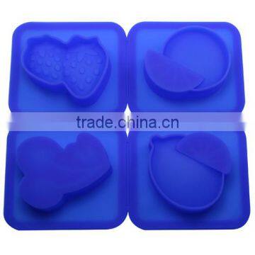 Nicole B0030 Factory Outlet 3D Fruit Shaped DIY Silicone Soap Molds Cake Baking Molds