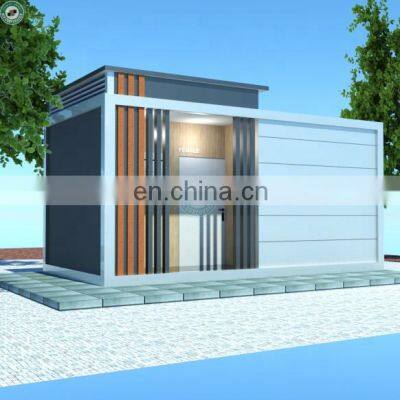 Public Flatpack Container Clothes Locker Room Modular Container Changing Room with Shower in Sports Center