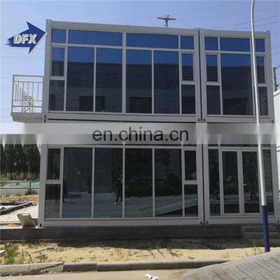2020 China Two Story Container House Prefab Glass Small Movable House Cheap Prefab Houses photo-2