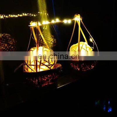 Hot Selling Rattan Table Lamp With Vietnamese Traditional Frames Shape Wicker Lamp Decorative Kid's Room Cheap Wholesale photo-3