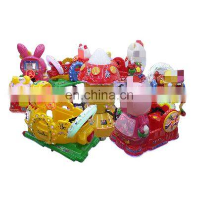 Electric Mini Amusement Park Carousel Musical Toy Nursery Merry go Round Horse Indoors