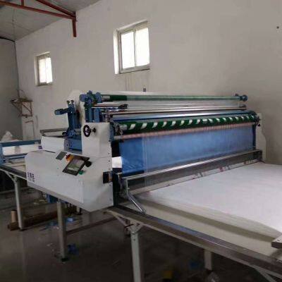 1207 Cloth Supporting Machine Blue Lotus Brand Semi-automatic Cloth Drawing Machine Needle Shuttle Universal Cloth Laying Machine photo-3