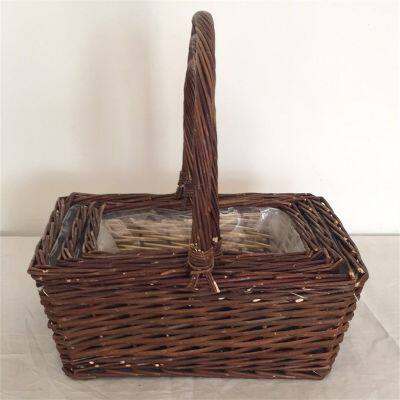 Hanging Flower Willow Basket Wicker Basket Fast Delivery