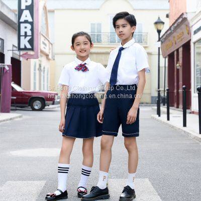 2023 new school uniforms children summer Polo shirt