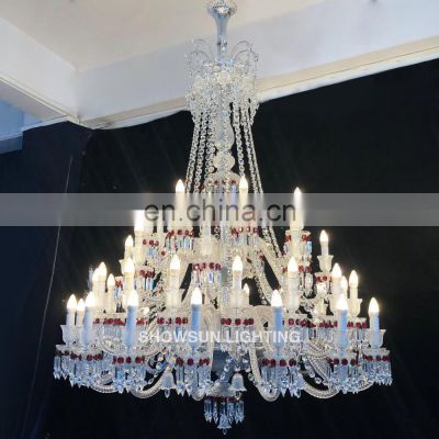 modern luxury banquet hall crystal hanging chandelier lampadari large crystal chandelier for wedding