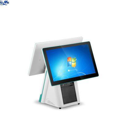 Factory Price All in One POS 15.6 Inch Touch Screen POS Machine with Printer for Retail