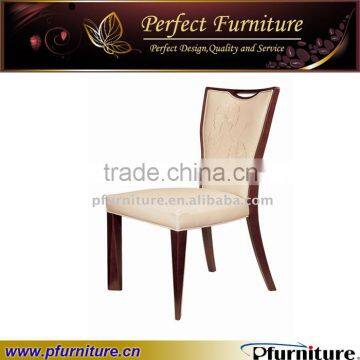 Leather wood flower chair PFC8021