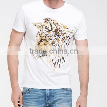 Good Quality and Workmanship 95%Cotton 5%Spandex V Shape Neck T Shirt Plain White T Shirts