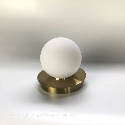 3W Indoor LED Wall Lamp Outdoor Corridor Light Glass Shell Nordic Style Iron Wall Light