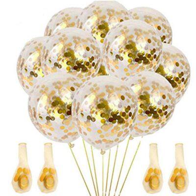 Cheap Large 36 Inch clear Latex Birthday Decorations Gender Reveal Confetti Balloons Balloons Set with Confetti