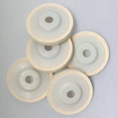 Flexible polishing 100mm wool felt wheel fine polishing and mirror polishing