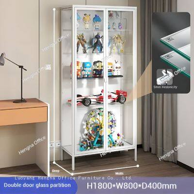 HN-W236 Wholesale Professional Figure Cabinet, High Strength Refined Steel, Breathing Light & Silent Hinge for Nuremberg Collectors, OEM/ODM photo-2