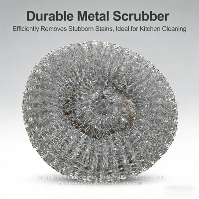 Factory Galvanize Wire Mesh Scourer Making Machine Steel Wire Scrubber Ball Making Machine photo-4