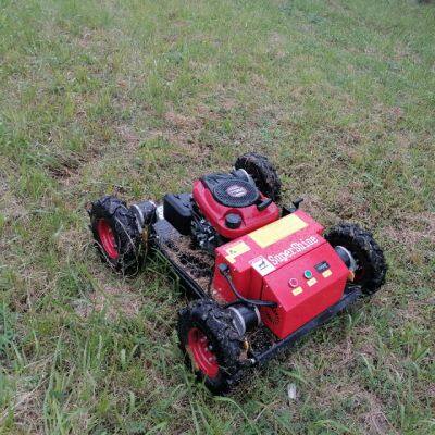 Cortador de grama movido a gasolina para agricultura, velocidade de caminhada de 0~6Km/H, controlado remotamente