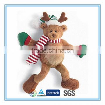 Plush toy reindeers with Candy canes