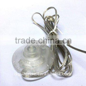 transparent 317 foot switch with VDE clear power cord