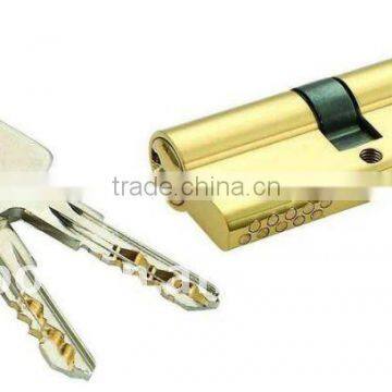 Euro profile brass mortise Lock cylinder with knob