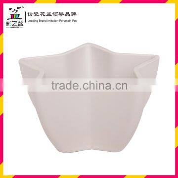 Cheape mini Star shape Melamine flower pot MX1401-1