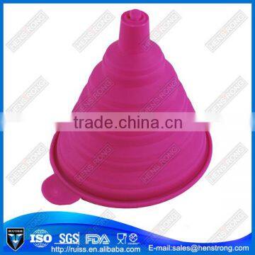 Environment-friendly folding easy folding silicone filling funnel